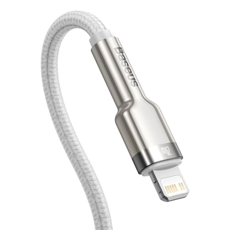 BASEUS USB-C LIGHTNING CAFULE PD CABLE 1M WHITE In preparation Your Sports Performance