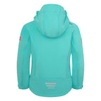 Trollkids Trollfjord Softshell Jacket Mist Aquamarine/Harbor Blue Mellow Peach (175-137)