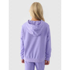 Girls' sweatshirt with hood, open, 4F Junior 4FJWMM00TSWSF1316-32S *Kategoria tymczasowa Your Sports Performance