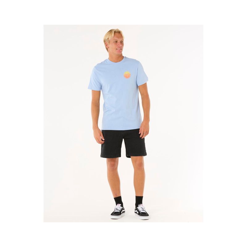 RIP CURL Wettie Passage Icon Tee Blue
