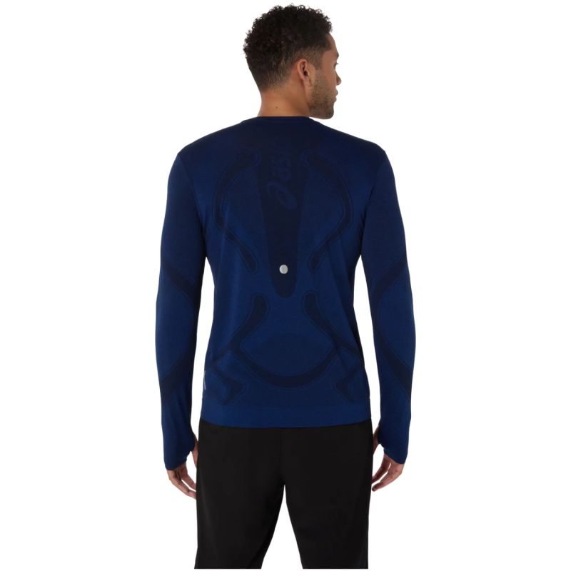 ASICS Road Seamless LS Top 2011D356-400 Navy Blue L In preparation Your Sports Performance