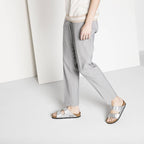 Women's Birkenstock Silver Arizona Birko-Flor Silver Regular Flip-Flops Wide (1012282) Footwear/Lifestyle/Brinkenstock/Klapki/chodaki Birkenstock