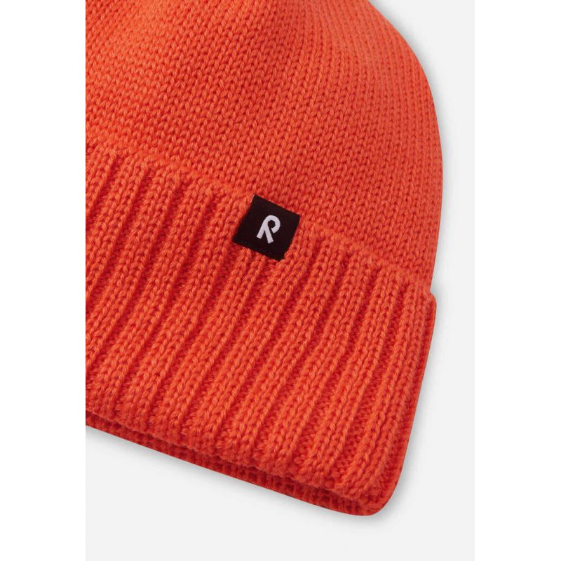 Reima Beanie Kalotti Red Orange Junior children's winter hat made of certified orange wool (5300232A-2820) In preparation Your Sports Performance