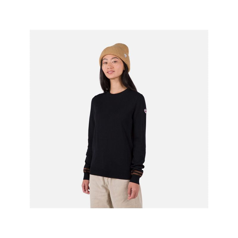 Rossignol W Corporate Crew Neck Sweater Black Rossignol