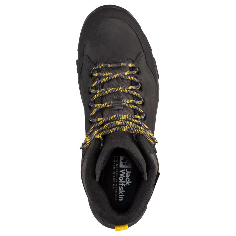Jack Wolfskin REBELLION TEXAPORE MID M phantom / burly yellow XT men's hiking boots (4051171_6357) In preparation Your Sports Performance