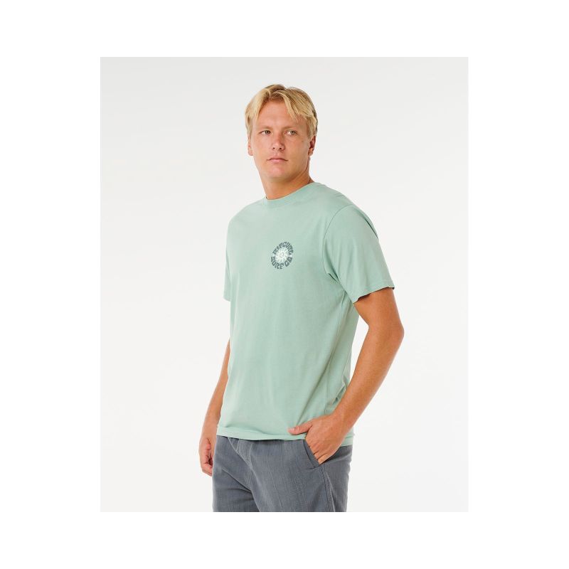 RIP CURL Pacific Rinse Circle Tee Green