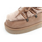 D.Franklin women's winter snow boots, fashionable fur lining, brown high D.Franklin