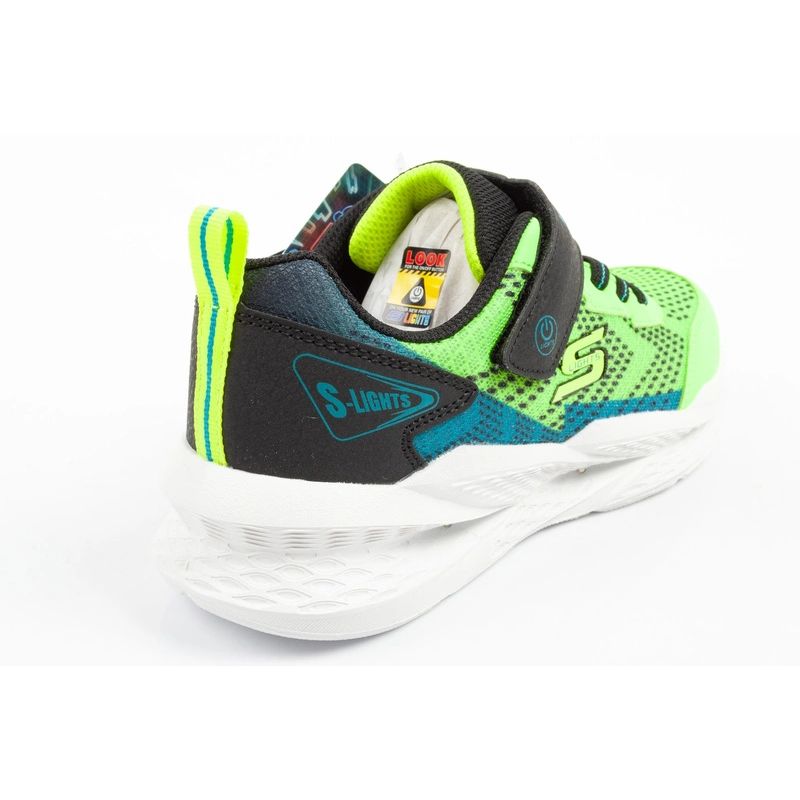Skechers Meteor-Lights LED Children's Sports Shoes for Boys with Velcro