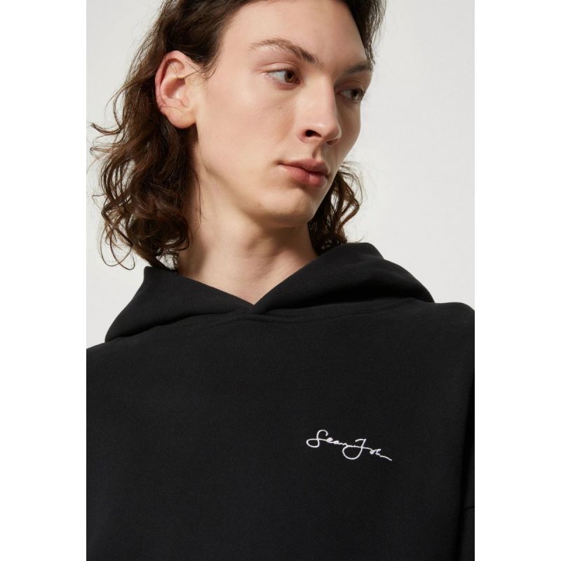 Sean John Script Logo Back Artwork Hoodie M 6021388 Clothing/Lifestyle/Sean John Your Sports Performance