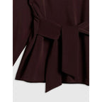 Women's regular sweatshirt with ties and modal 4F 4FRSS26TSWSF2784-80S