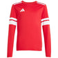 adidas Squadra 25 Long Sleeve Jersey for Kids Red and White JJ0041 In preparation Adidas