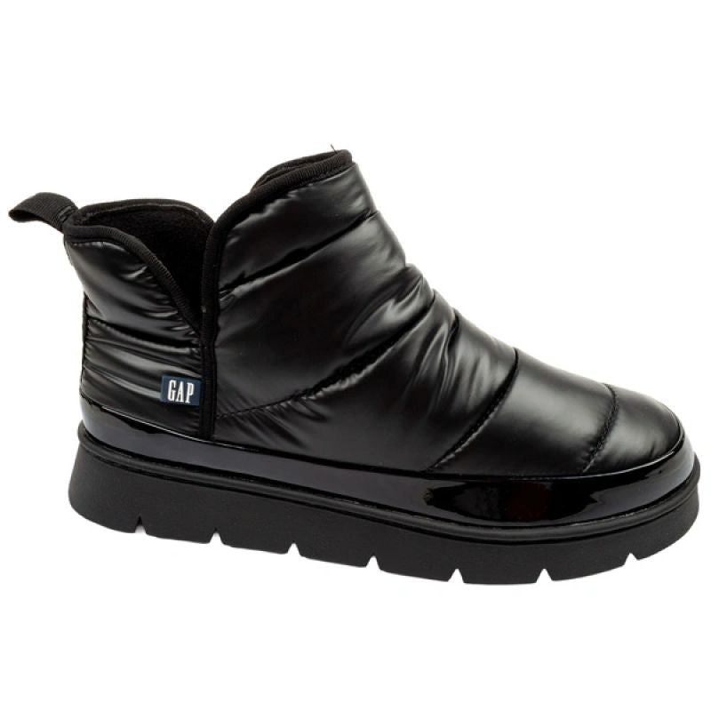 GAP Women's Shoes Alabama Winter Ankle Boots Black Slip-On