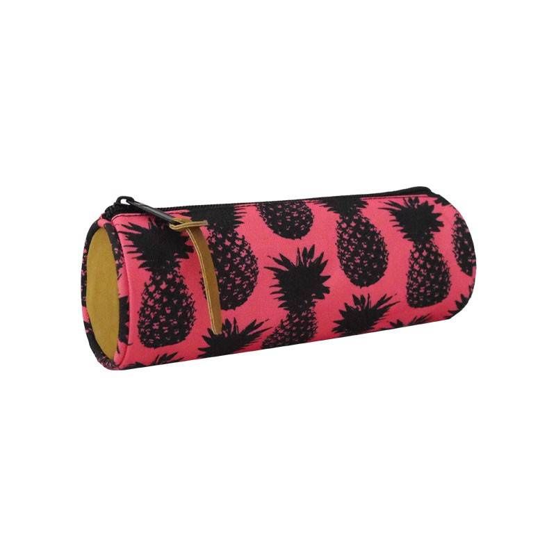 Incod School Pencil Case. Tube, Pineapple School Bag - 0009-0050 Akcesoria i sprzęt koszykarski/Saszetki, nerki Your Sports Performance