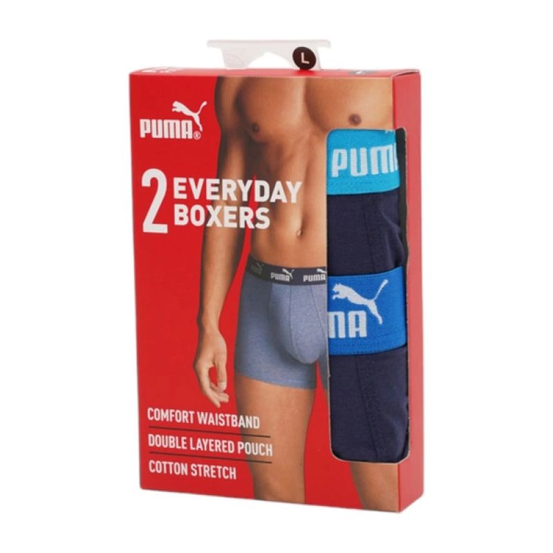 Puma men's boxer briefs 2-Pack navy blue comfortable cotton Clothing Your Sports Performance