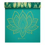 Double-sided Yoga Mat GAIAM Turquoise Lotus 6 MM 62344 Accessories/Training equipment Your Sports Performance