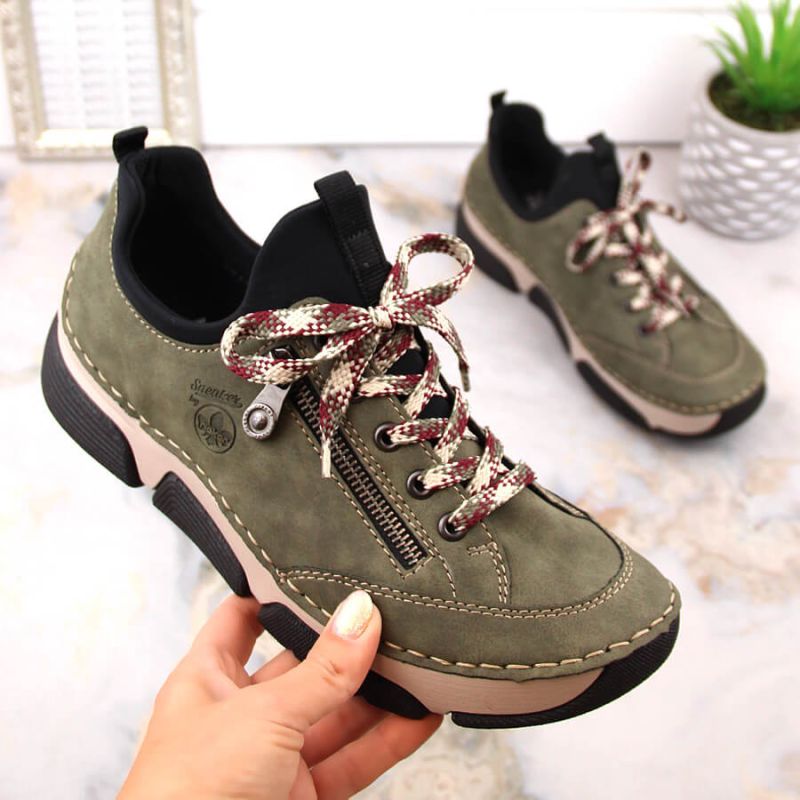 Comfortable Rieker W RKR610 green shoes Footwear/Lifestyle/Rieker Your Sports Performance