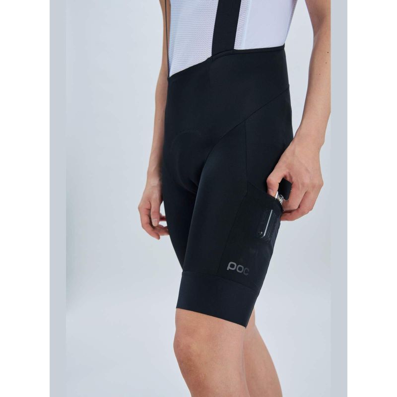 POC M's Cadence Cargo Bib Shorts, Black