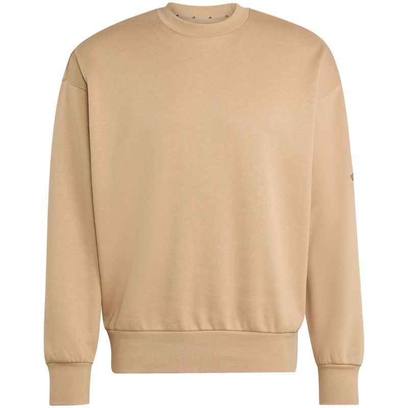 Men's adidas Essentials Loose Fit 3 Bar Logo Beige Sweatshirt JX5668 In preparation Adidas