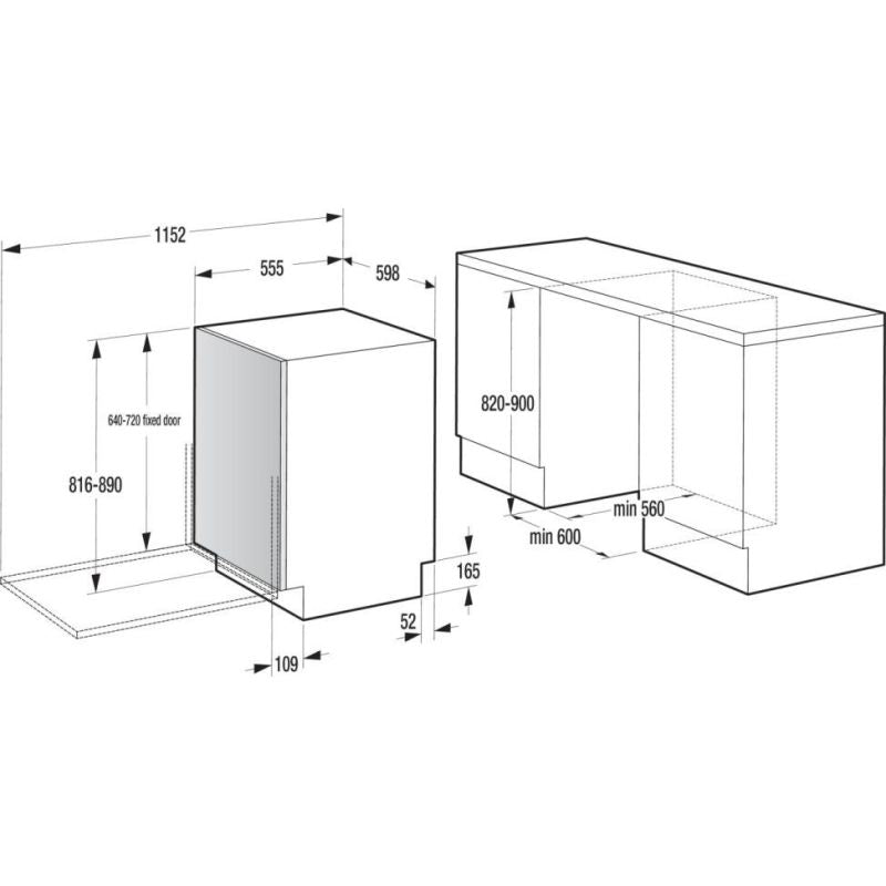 GORENJE GV16D5 built-in dishwasher AGD - Produkty/Zmywarki do zabudowy Your Sports Performance
