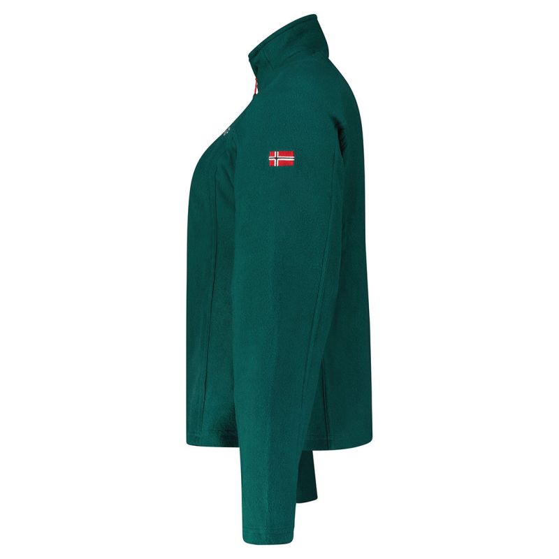 Geographical Norway TUG FZ DARK GREEN DB LADY 235 WW3123F/GN fleece sweatshirt Clothing/Outdoor/Geographical Norway Your Sports Performance