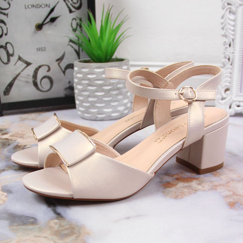 Sandals on the post of Sergio Leone W SK139F beige Footwear/Lifestyle Your Sports Performance