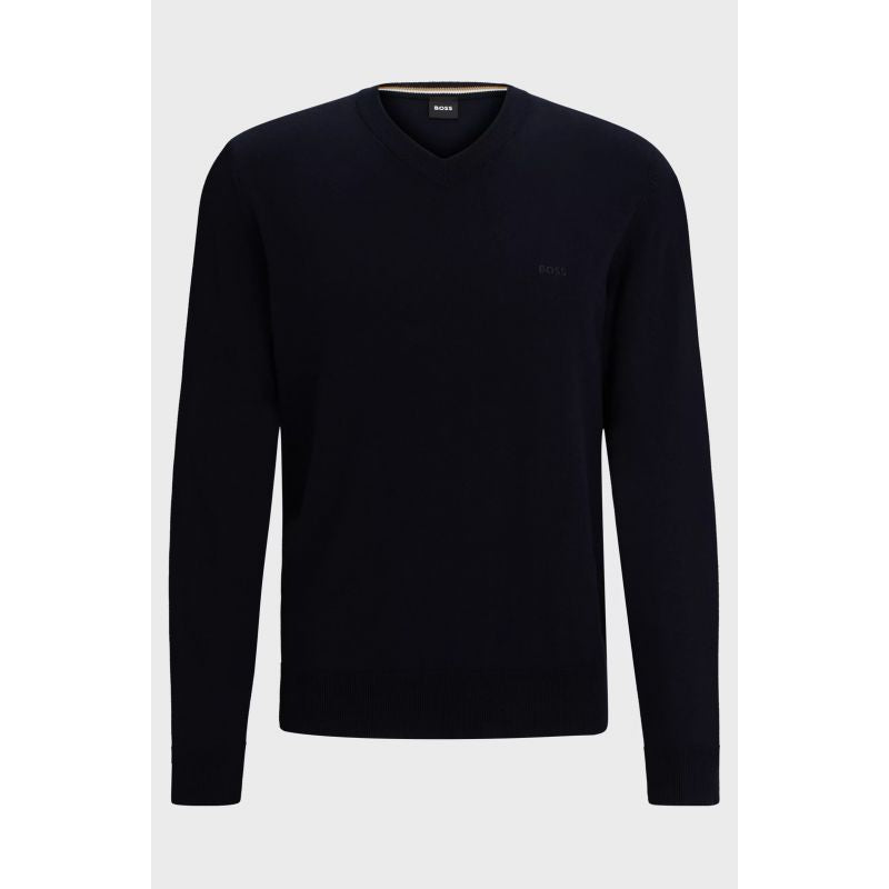 BOSS Pacello-L BLU V-Neck Sweater (50506042-404) Boss