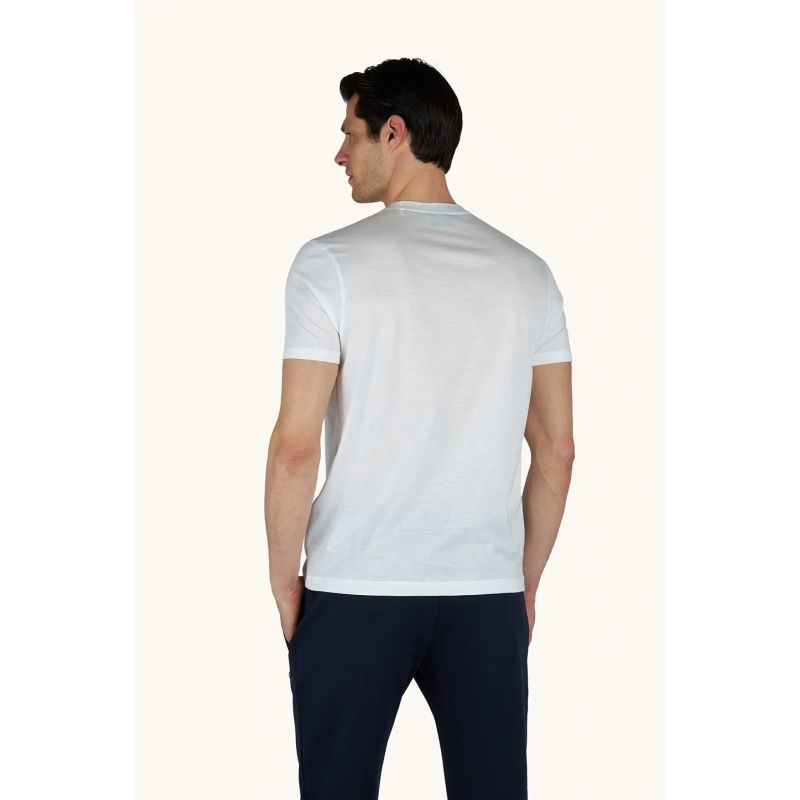 Paul&Shark Men's T-shirt made of cotton and lyocell, light ecru (26411007-108) - classic comfort