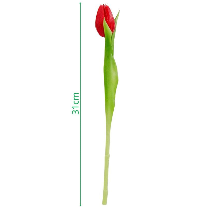 RED TULIP 31CM LIFE-LIKE SPRING DECORATION Home and Garden/Equipment Your Sports Performance