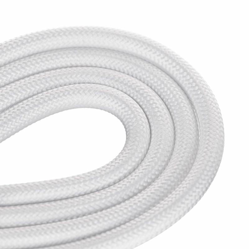 Activejet 3-in-1 white lanyard with charging cable. Available with various connectors: USB-C, Lightning Adapter, USB-A. _Gadżety i Prezenty/Gadżety Your Sports Performance