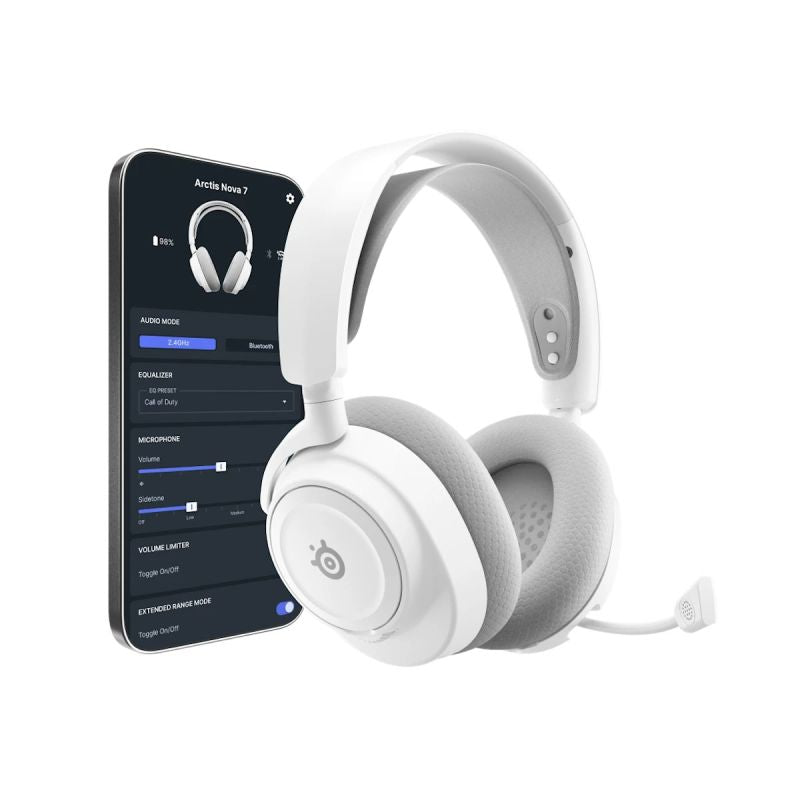 Steelseries Arctis Nova 7 Gen 2 Headphones, White Gaming PC/Słuchawki Your Sports Performance