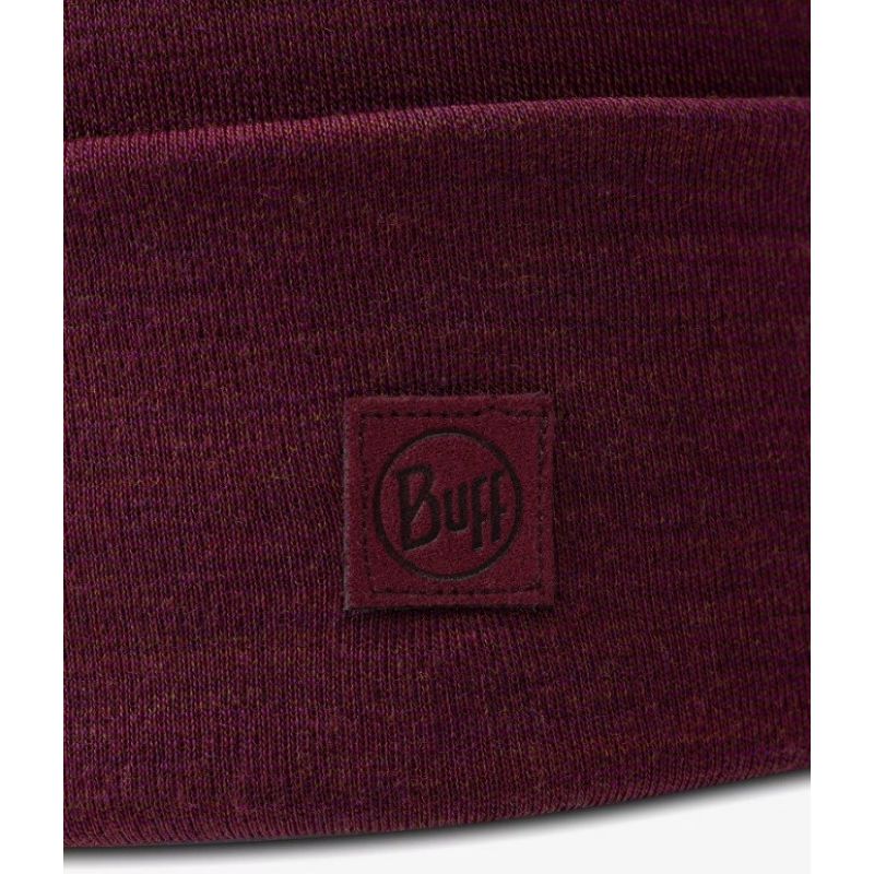 BUFF MERINO MIDWEIGHT BEANIE MELANGE TIBETAN RED Odzież militarna/Nakrycia głowy Your Sports Performance