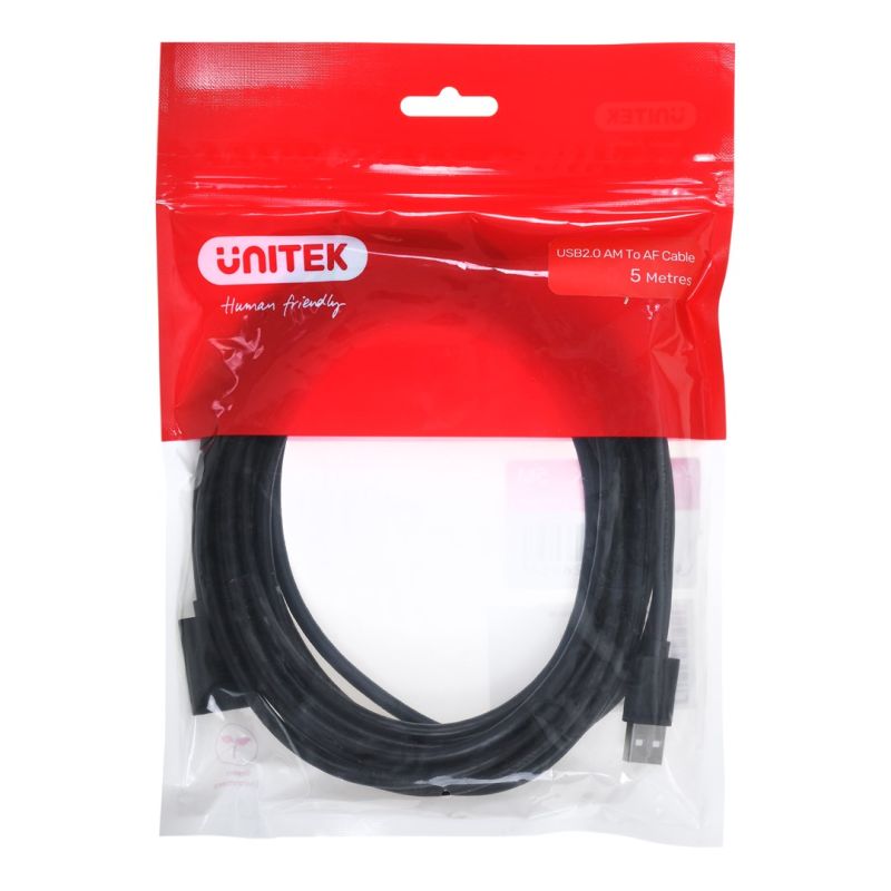 UNITEK USB 2.0 EXTENSION CABLE 5M Kable i adaptery/Kable USB Your Sports Performance