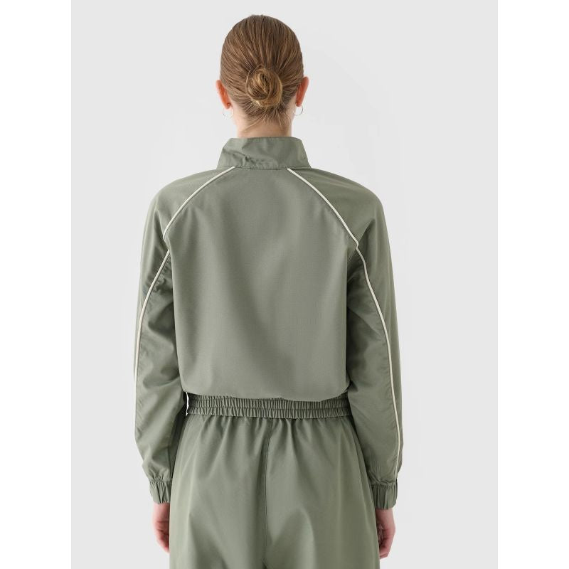 Women's cropped transition jacket with a stand-up collar 4F 4FRSS24TTJAF0886-44S *Kategoria tymczasowa Your Sports Performance