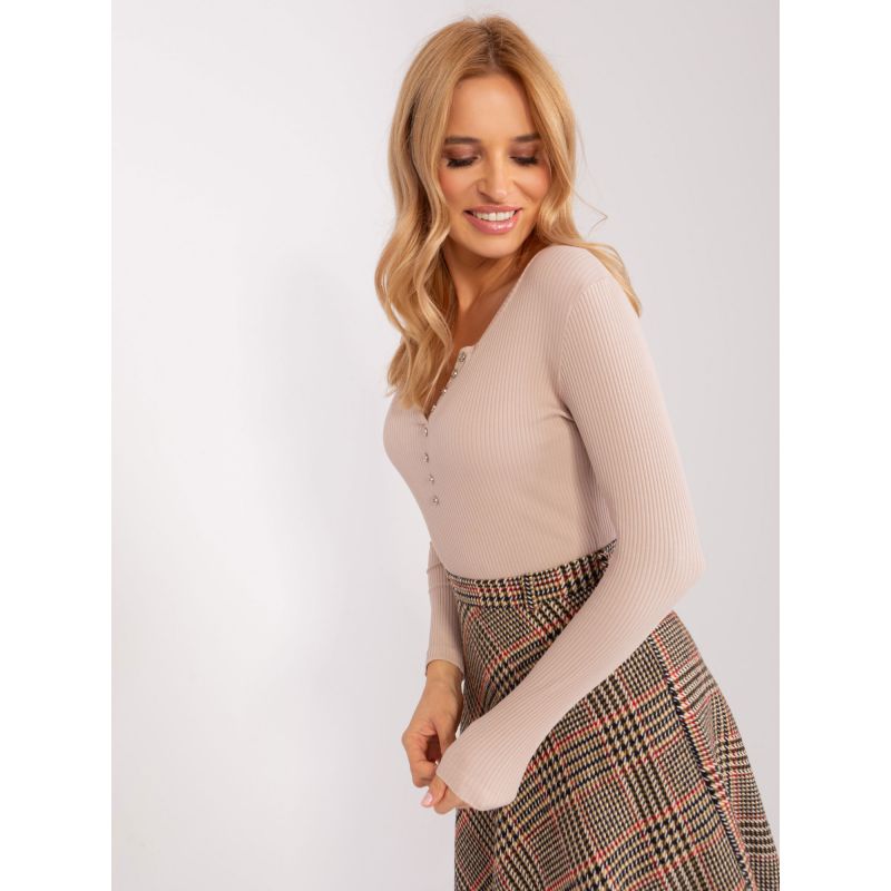 Beige striped blouse BASIC FEEL GOOD (RV-BZ-9209.36P) In preparation Your Sports Performance