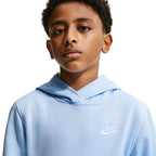 Nike Sportswear Club Fleece Kids' Sweatshirt, Light Blue, FD3000 408