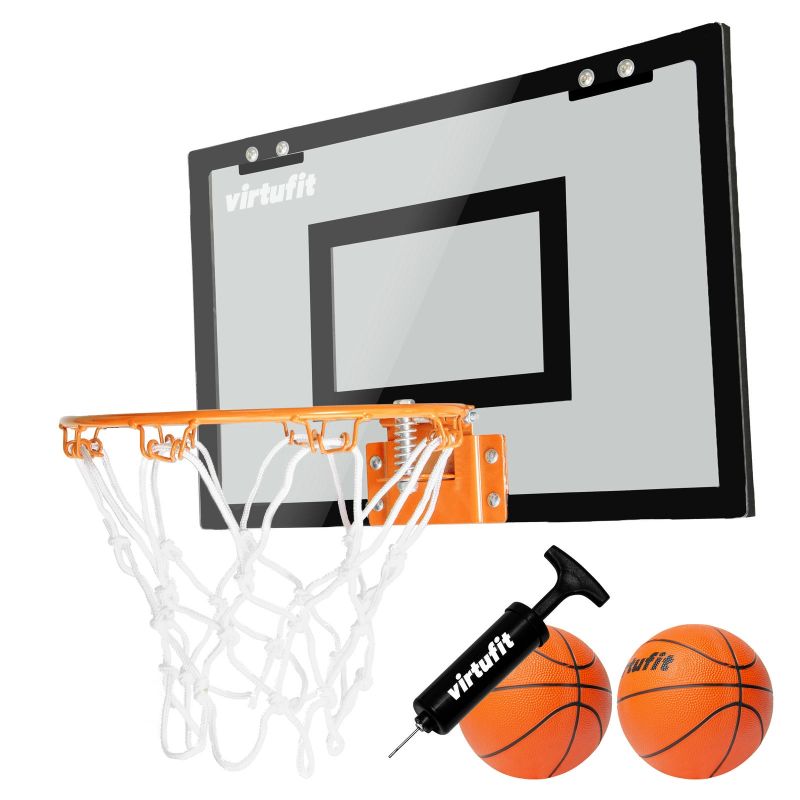VIRTUFIT PRO MINI BASKETBALL BACKBOARD WITH 2 BALLS AND PUMP - BLACK In preparation Your Sports Performance