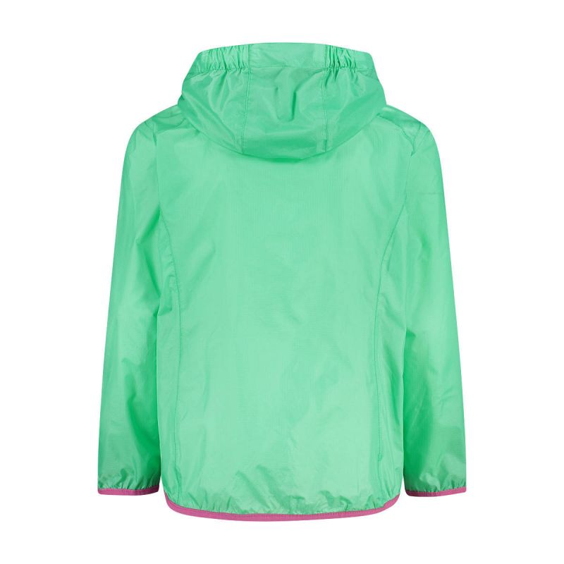 CMP Kid G Jacket Rain Fix Hood Lightweight Green (3X53255-E306) In preparation Your Sports Performance