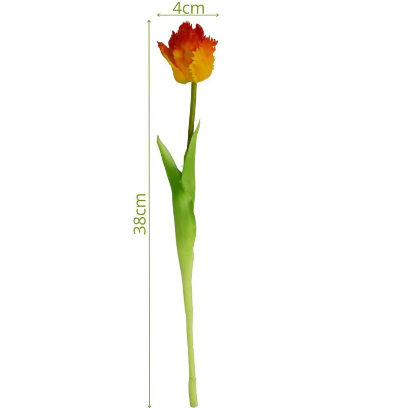 ORANGE TULIP 38CM LIFE-LIKE SPRING DECORATION Home and Garden/Equipment Your Sports Performance