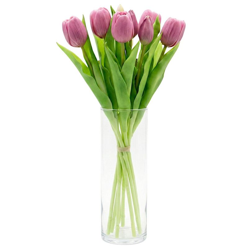 BOUQUET OF 7 LIGHT PURPLE TULIPS 31 CM LIFE-LIKE SPRING DECORATION Home and Garden/Equipment Your Sports Performance
