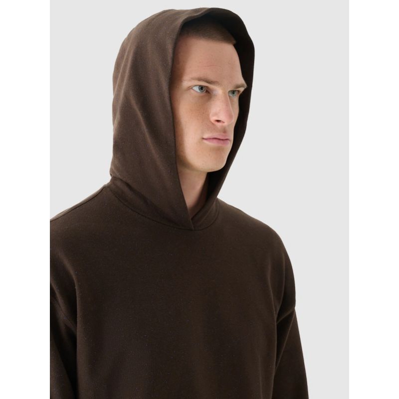Men's sweatshirt with hood, open, 4F 4FWAW24TSWSM1310-80S *Kategoria tymczasowa Your Sports Performance