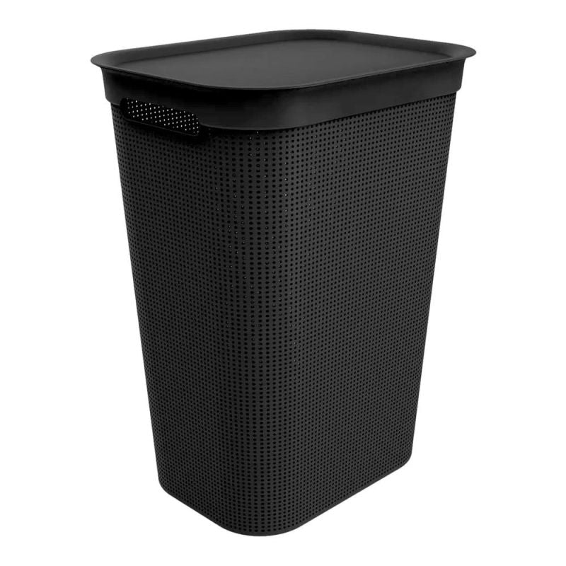 ROTHO Laundry basket 50L BRISEN black Dla zwierząt/Miski, pojemniki i poidełka (uniwersalne) Your Sports Performance