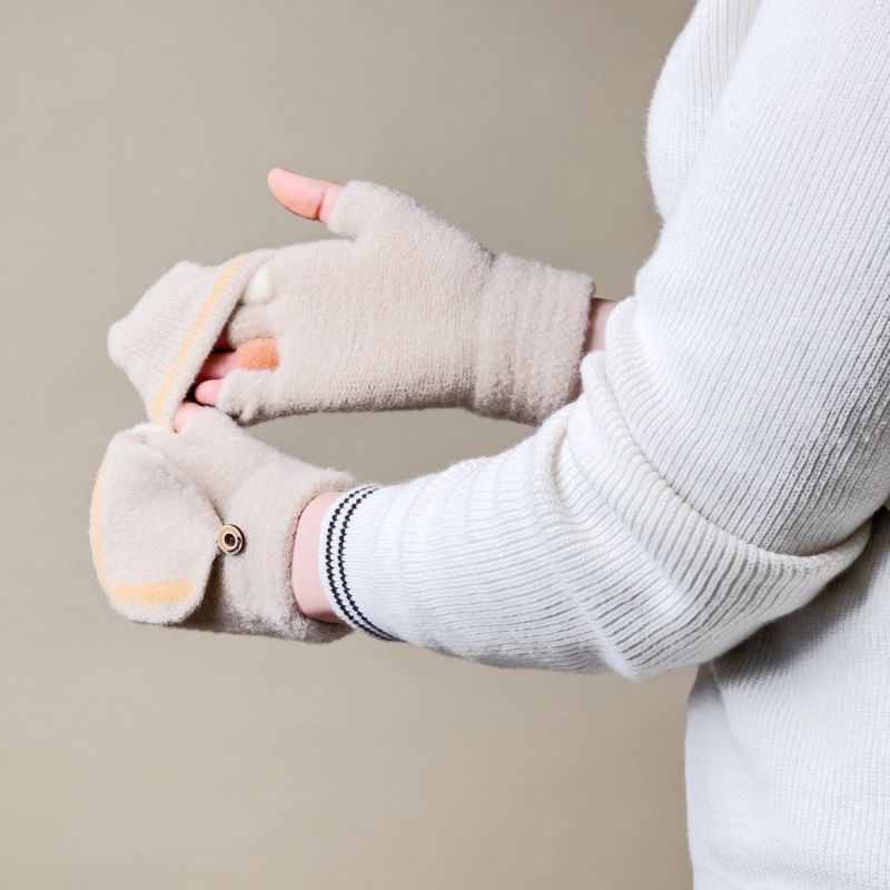 Women's/children's winter phone gloves - white Hurtel