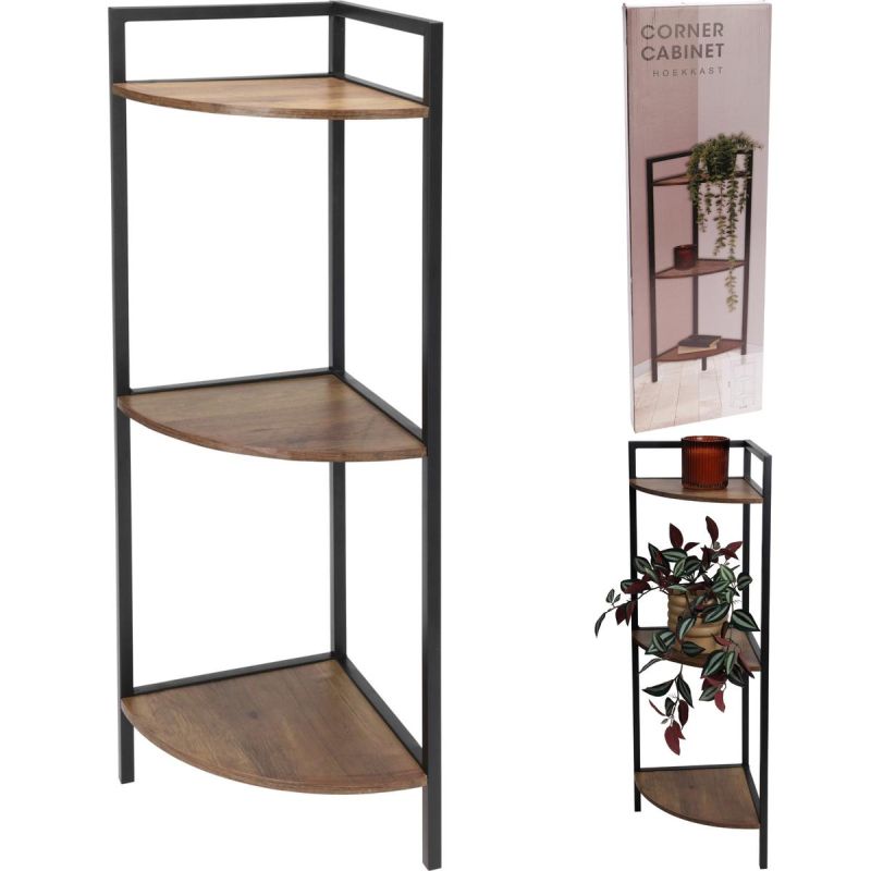 METAL CORNER SHELVING UNIT 3 SHELVES 23.5x23.5x76CM Home and Garden/Equipment Your Sports Performance