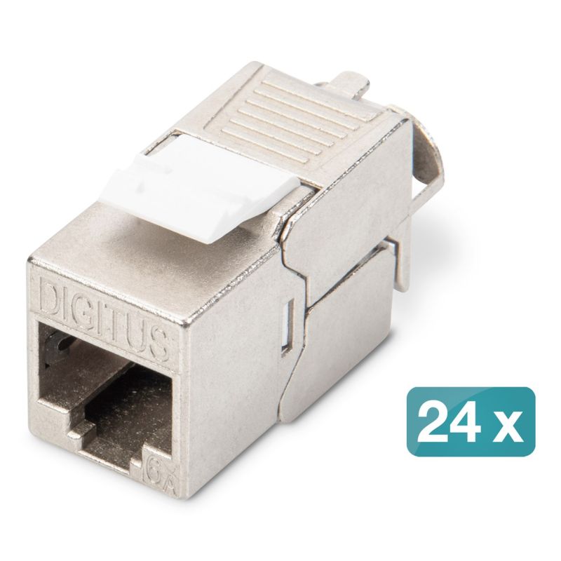 DIGITUS 1U 24xCat6A patch panel, shielded Keystone module Kable, gniazda i wtyki/Kable sieciowe Your Sports Performance