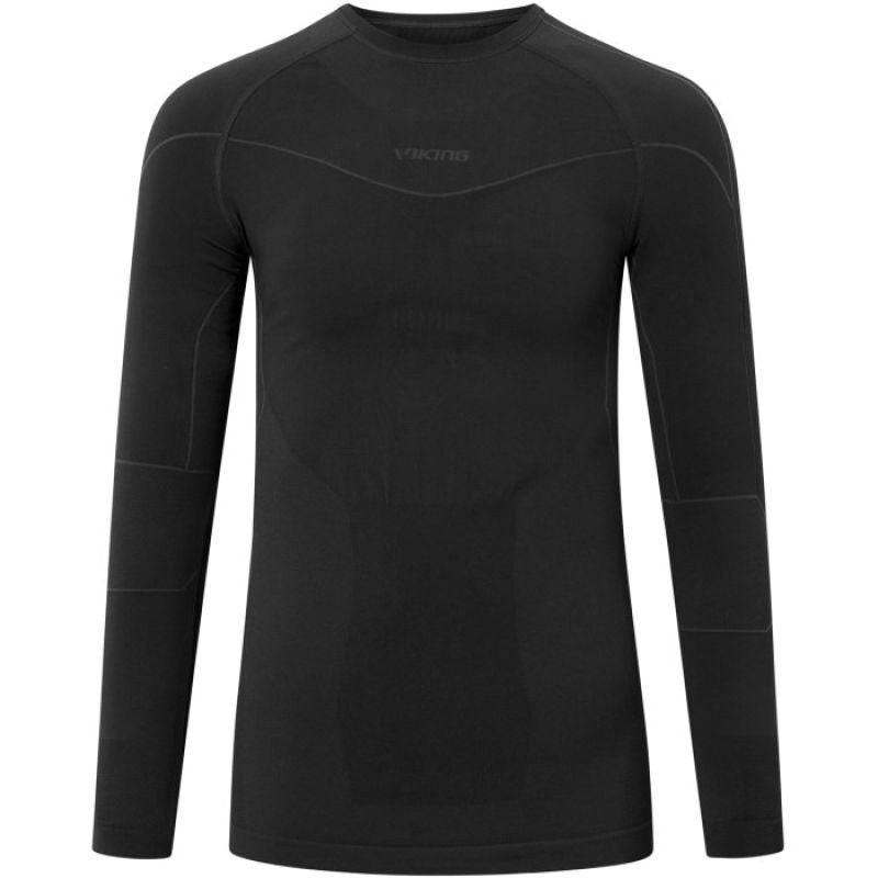 VIKING Gary Longsleeve Bamboo Men's Underwear Size L Black Odzież militarna/Bielizna termoaktywna Your Sports Performance