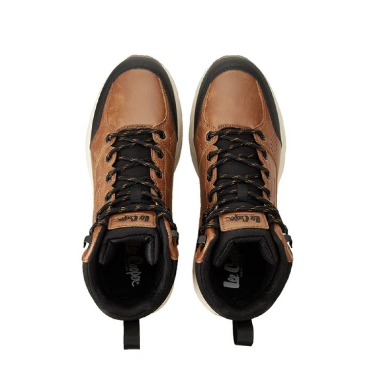 Lee Cooper men's winter sneakers brown ankle boots