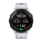 Garmin Forerunner 265 46mm Black Bezel with Whitestone Case White and Blue Akcesoria sportowe i turystyczne/Zegarki sportowe Your Sports Performance
