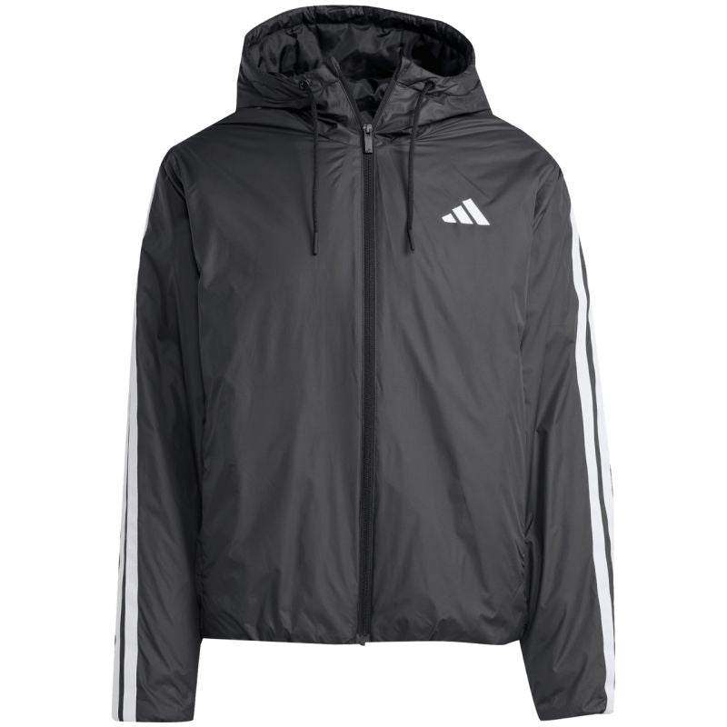 Men's adidas Essentials Climawarm 3-Stripes Insulated Hooded Jacket Black JM4042 In preparation Adidas