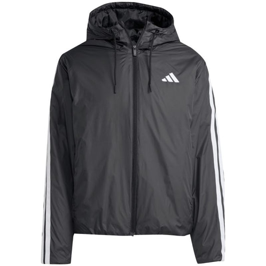 Men's adidas Essentials Climawarm 3-Stripes Insulated Hooded Jacket Black JM4042 In preparation Adidas