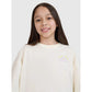Oversized crop top t-shirt with print for girls 4F 4FJWSS25TTSHF1868-11S *Kategoria tymczasowa Your Sports Performance